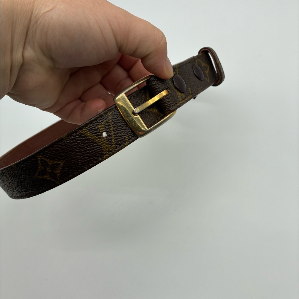 LOUIS VUITTON MONOGRAM VINTAGE BUCKLE BELT - Picture 16 of 16